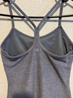 Lululemon Power Y Tank heathered Gray size 4